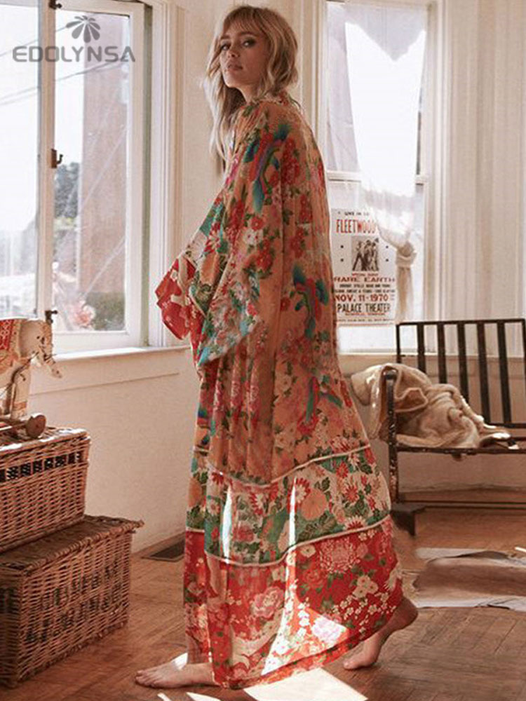 2025 Bohemian Floral Printed F - Sarong Pareo Wrap 评论和价格