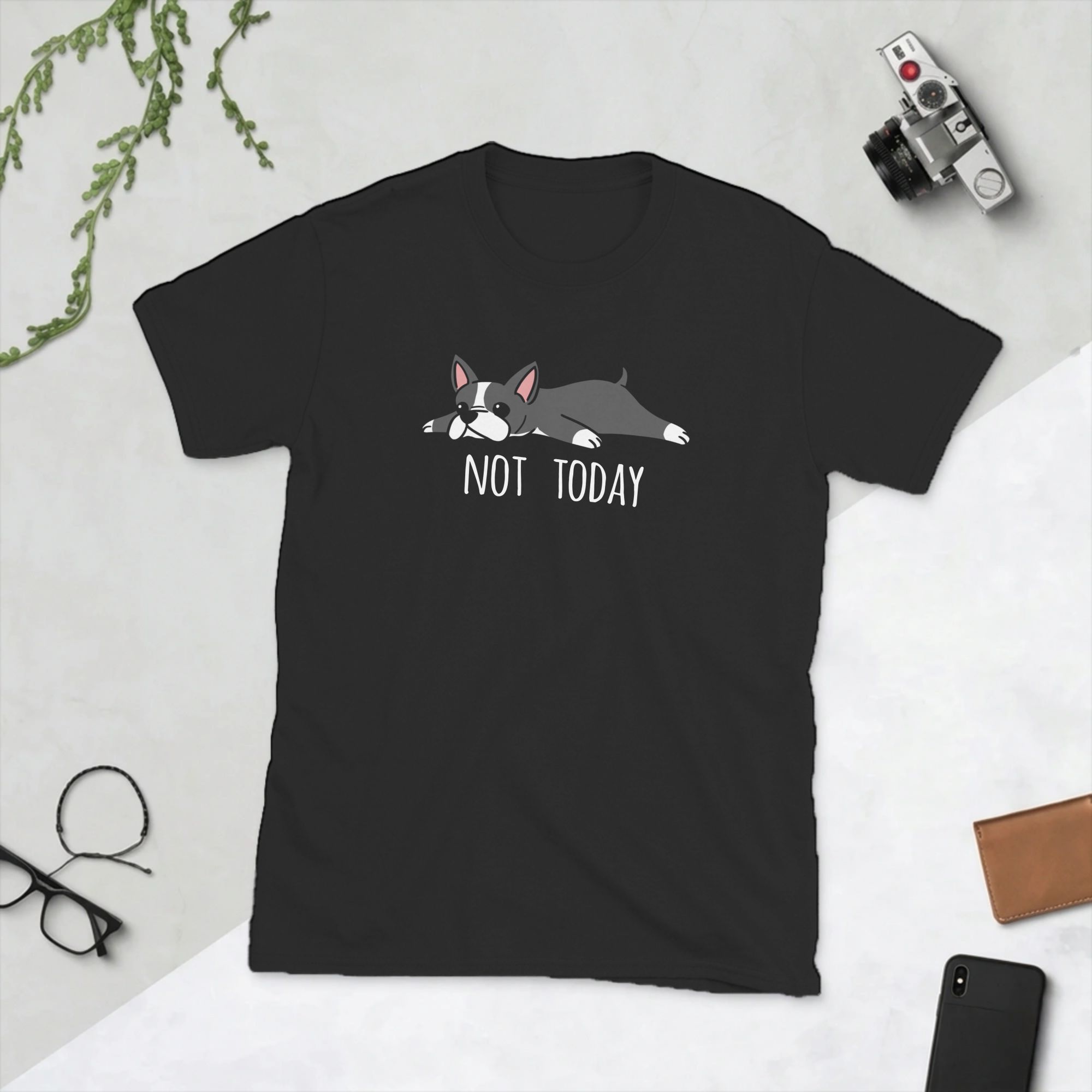Funny Not Today Boston Terrier - Summer Clothing Ideas 评论和价格