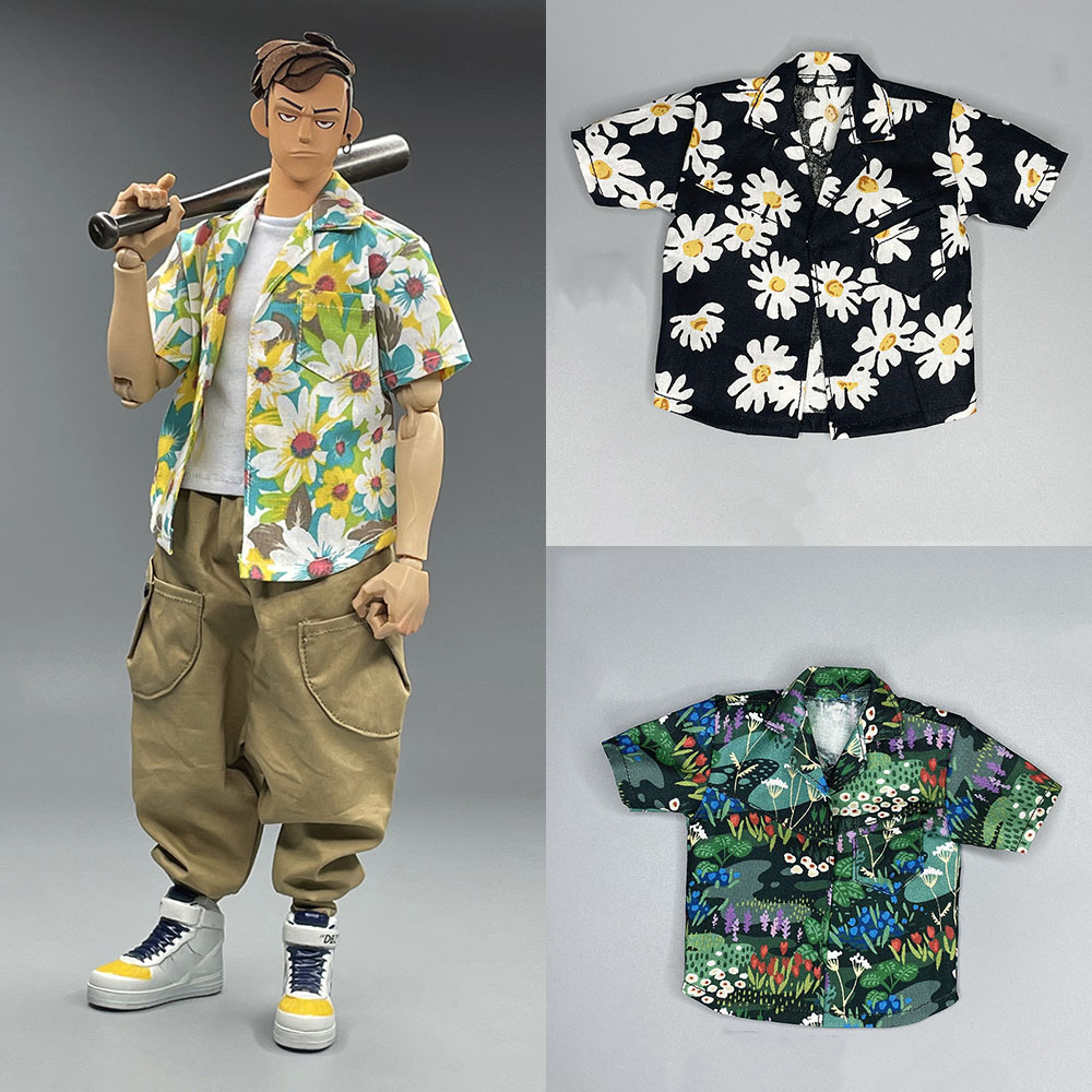 1/6 Men Soldier T-Shirt Haraju - Beach Shirt Hawaiian 评论和价格