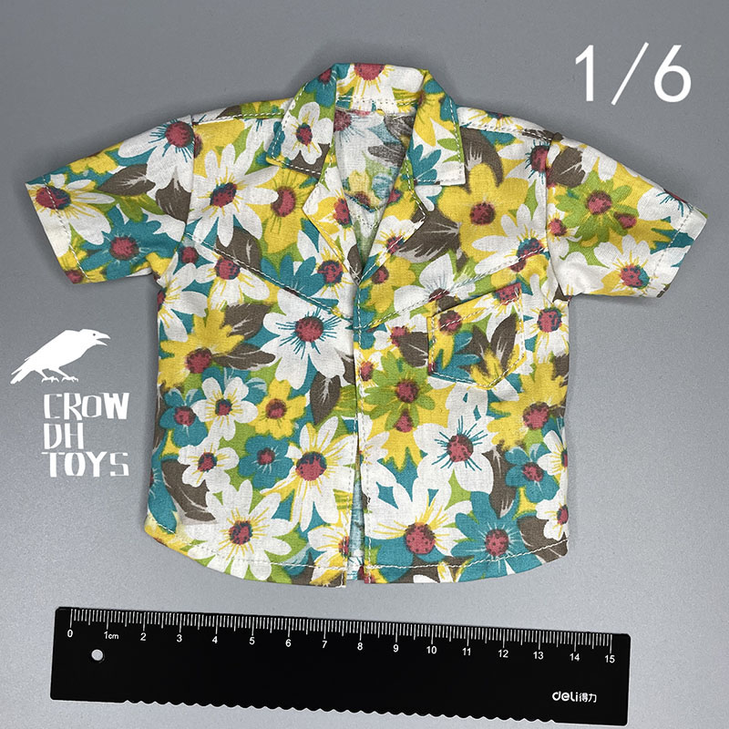 1/6 Men Soldier T-Shirt Haraju - Beach Shirt Hawaiian 评论和价格