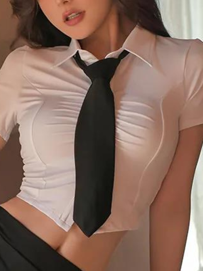 New Sexy Secretary Teacher Whi - Summer Clothing Wraps 评论和价格