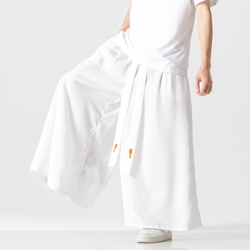 2023 Summer Mens Wide Leg Pant - Japanese Summer Clothing Men 评论和价格