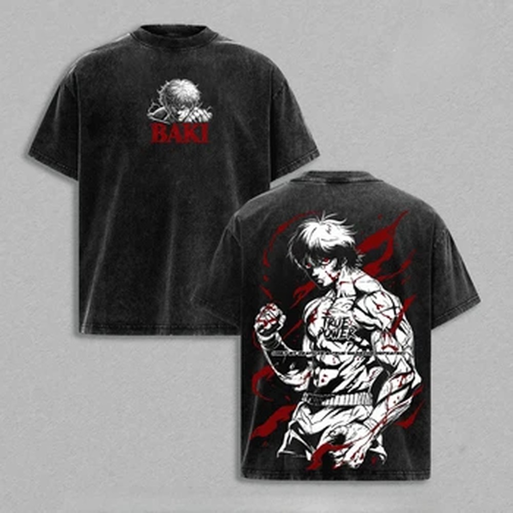 Japanese Anime Baki T-shirt Go - Japanese Summer Clothing Men 评论和价格
